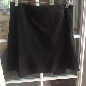 Banana Republic black pin stripes wool mini skirt