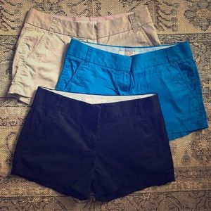 Set of 3 j Crew Shorts (size 2)