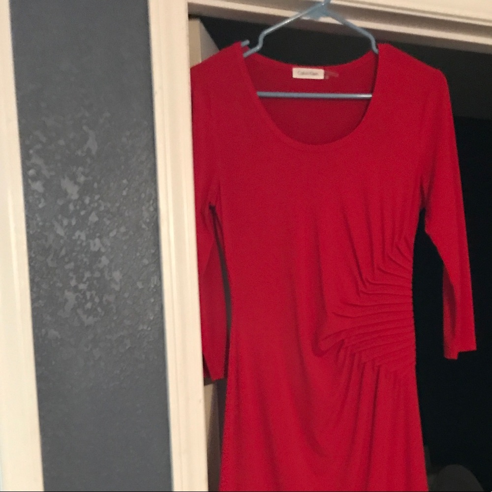 Red Dress by Calvin Klein
