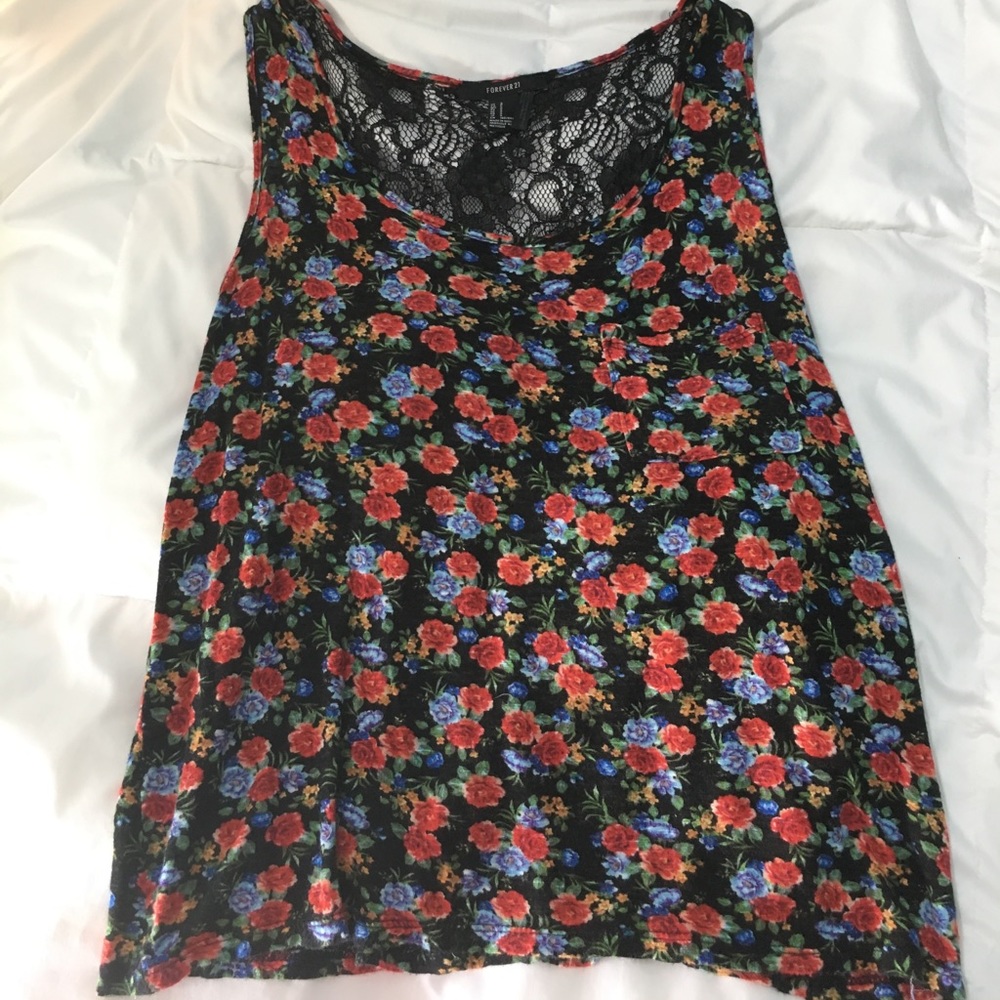 Forever 21 Floral Tank