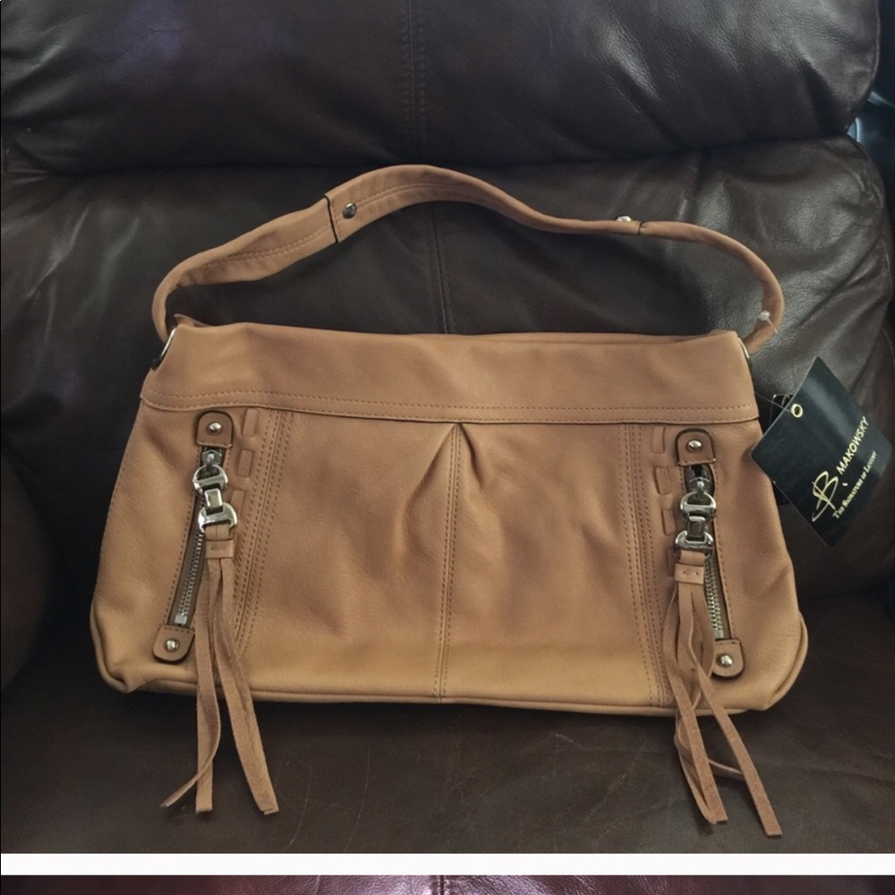 NWT B. Makowsky Small Leather Purse