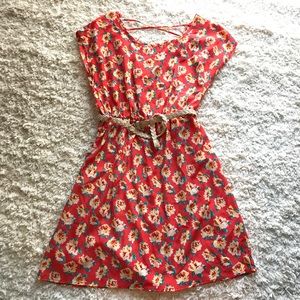 Floral Short Sleeve Summer Dress