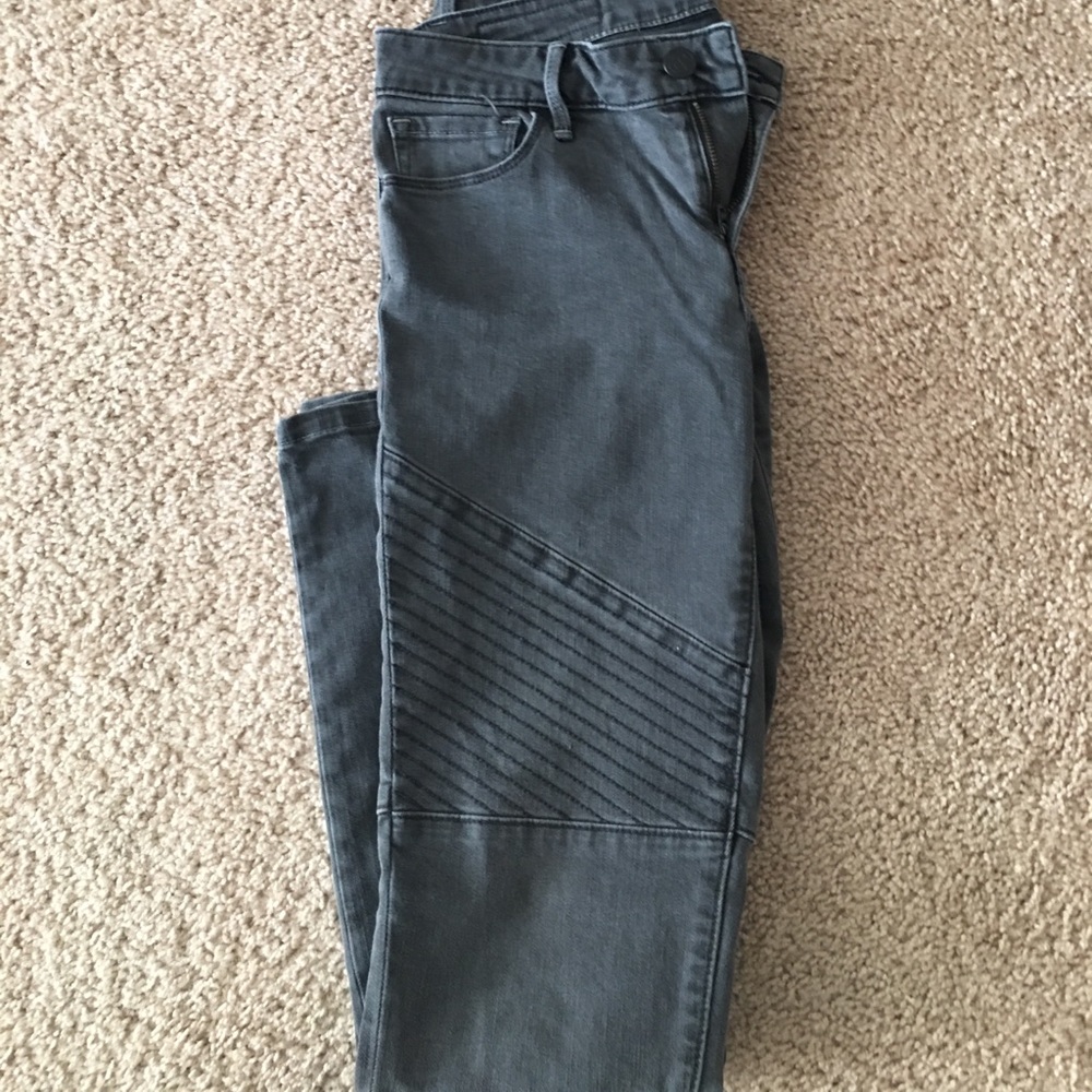 Treasure and Bond skinny moto jeans black