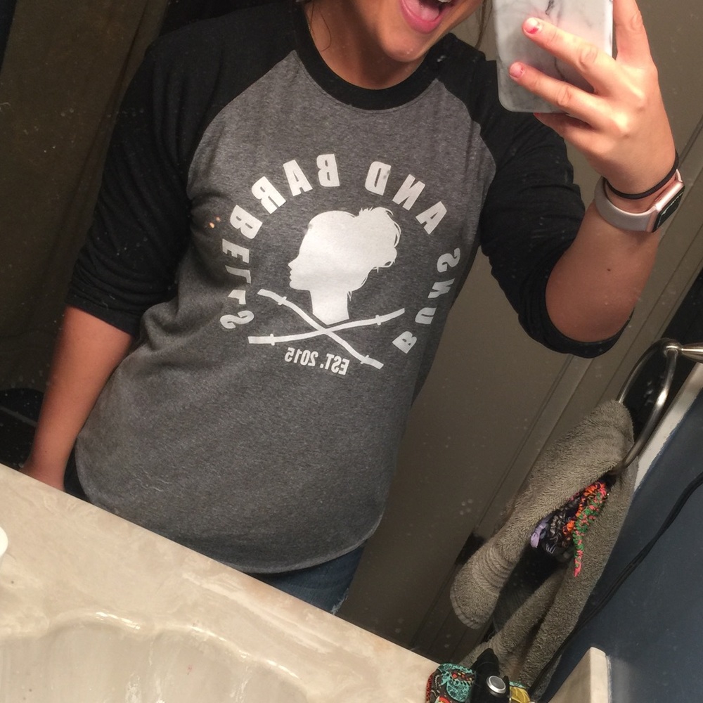 Buns & Barbells Baseball Tee