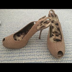 Sam Edelman beige sling back heels