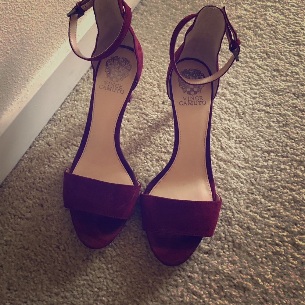 Vince Camuto ankle strap heels