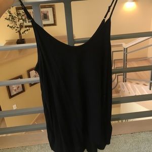 American eagle plain black loose fitting tank top