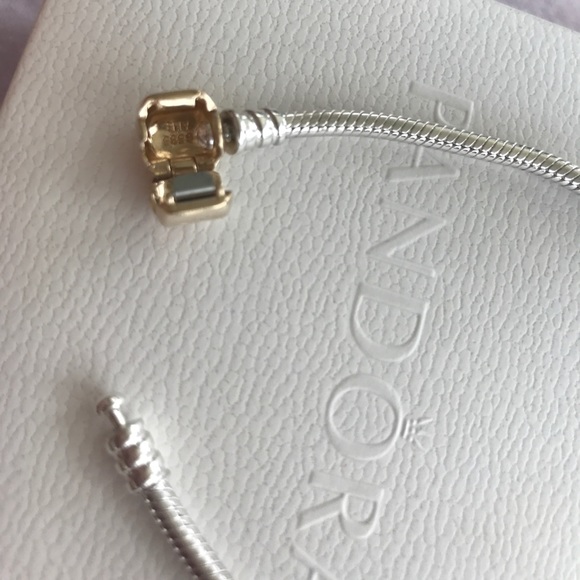 Authentic 2 Tone Pandora bracelet - Picture 2 of 8