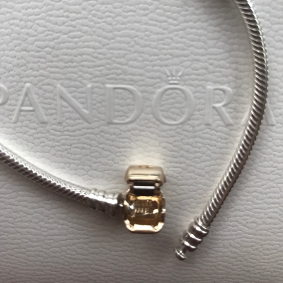 Authentic 2 Tone Pandora bracelet - Picture 7 of 8