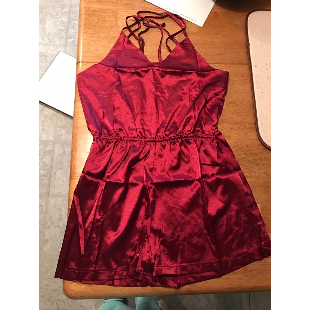 Silk romper