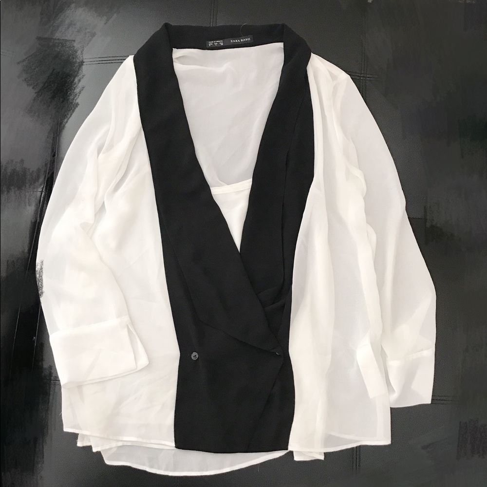 New Zara silk summer top