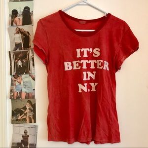 Brandy Melville it's better in New York tee