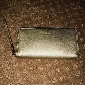 KATE SPADE gold wallet