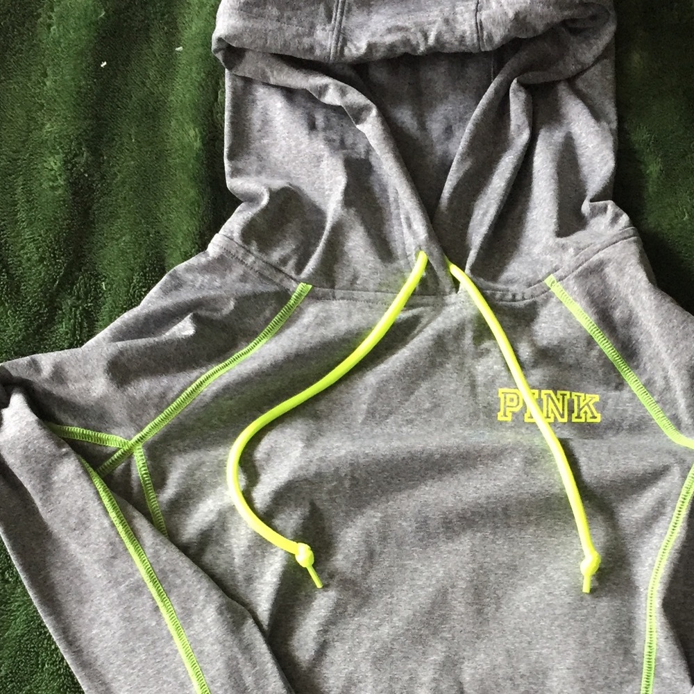 Pink VS grey & neon hoody