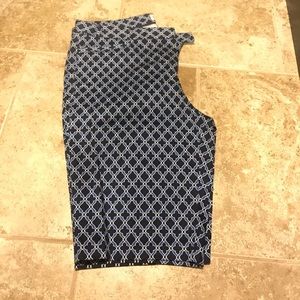 Shorts 20 1/2 inches long. 10 1/2 I seem.