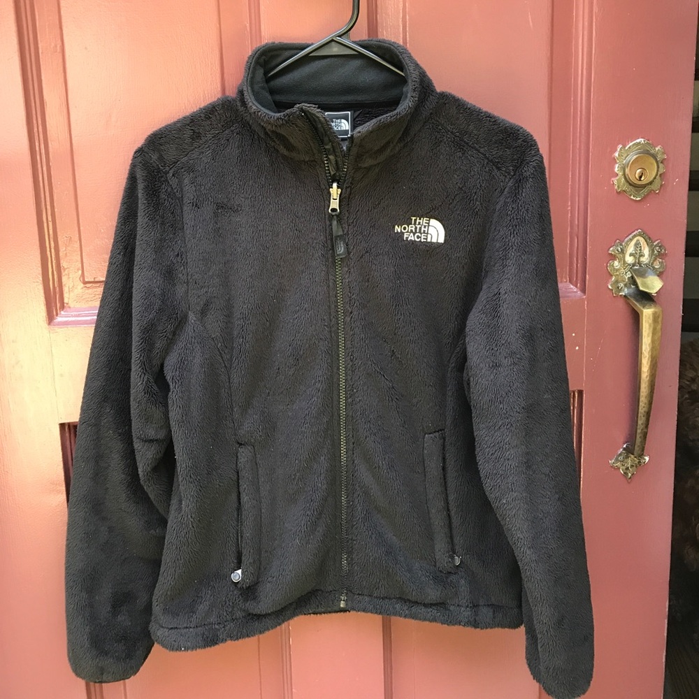 The North Face fuzzy black jacket