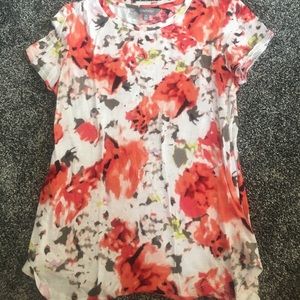 Flower patterned shirt