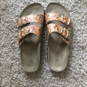 Floral sandals