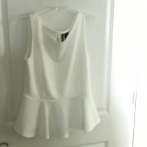 Poplin off white blouse