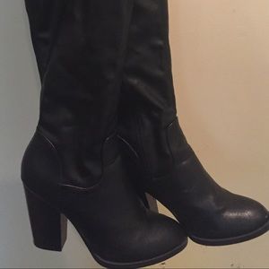 Call It Spring: Knee High Black Boots