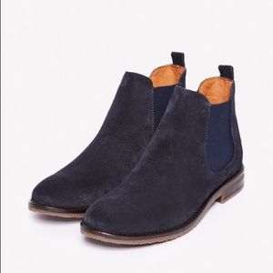 Jack Wills Navy Suede Chelsea Boots (Brand New)