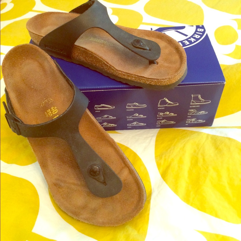 Birkenstock GIZEH, Black, Size 40/ 9