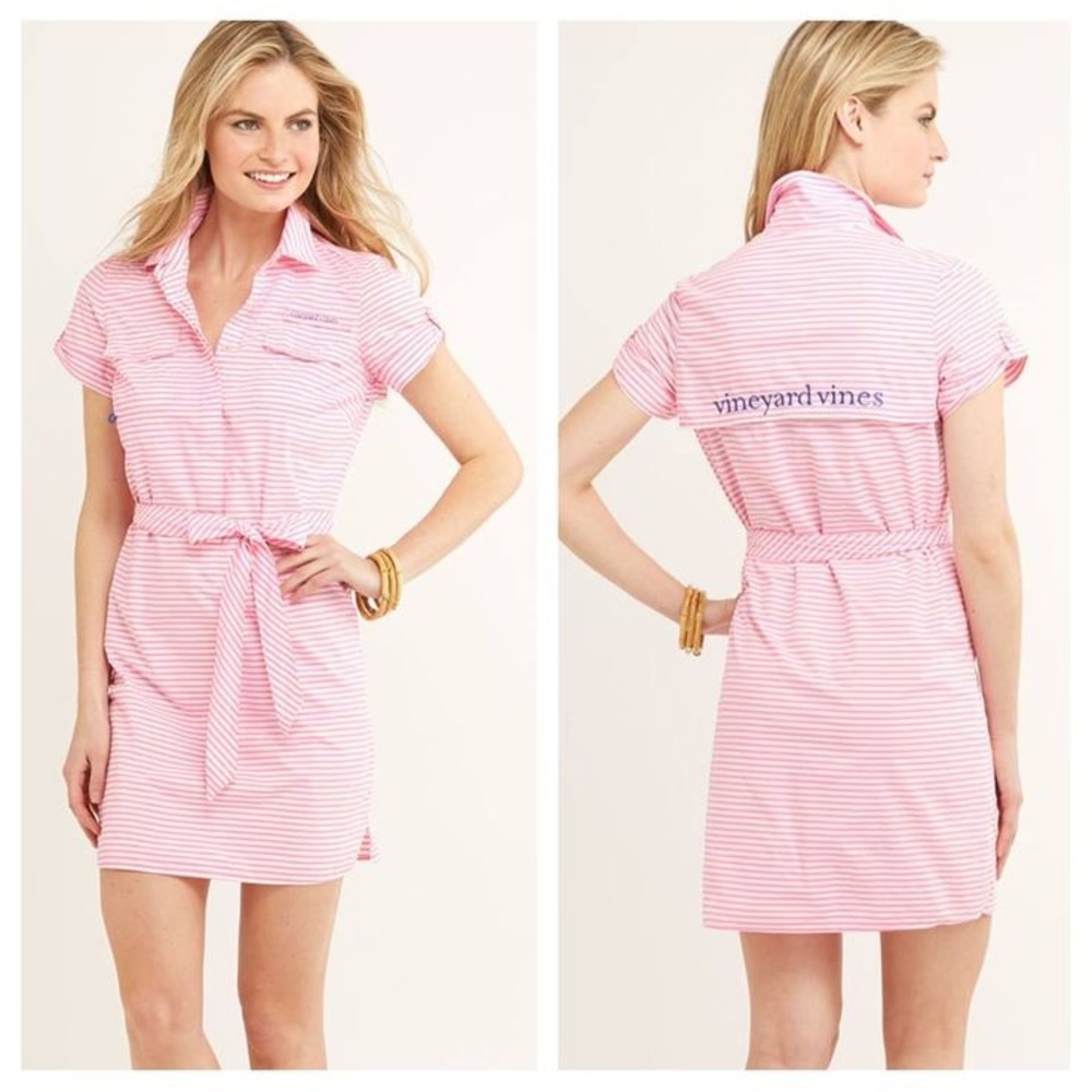 Pink Stripe Fishing Dress