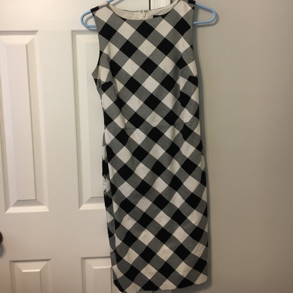 White and black dress