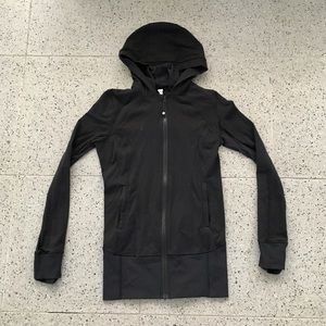LULULEMON Black Full Zip Jacket Size 6