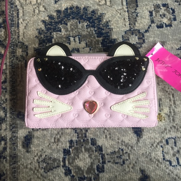BETSEY JOHNSON: Cat Wallet on A String Clutch 👛 - Picture 4 of 7