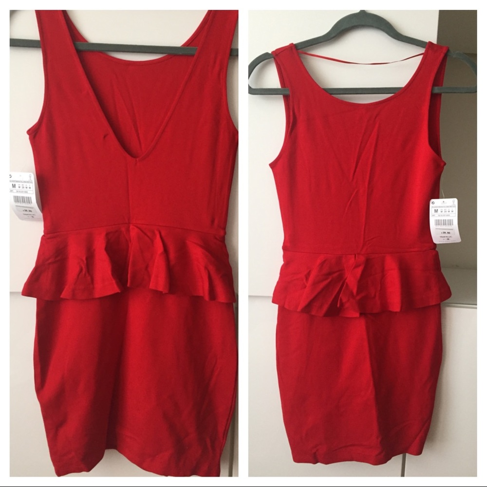 Zara dress with peplum