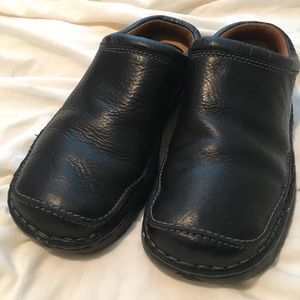 slip-on leather shoes