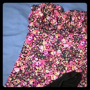 Tankini swim top with bikini bottoms