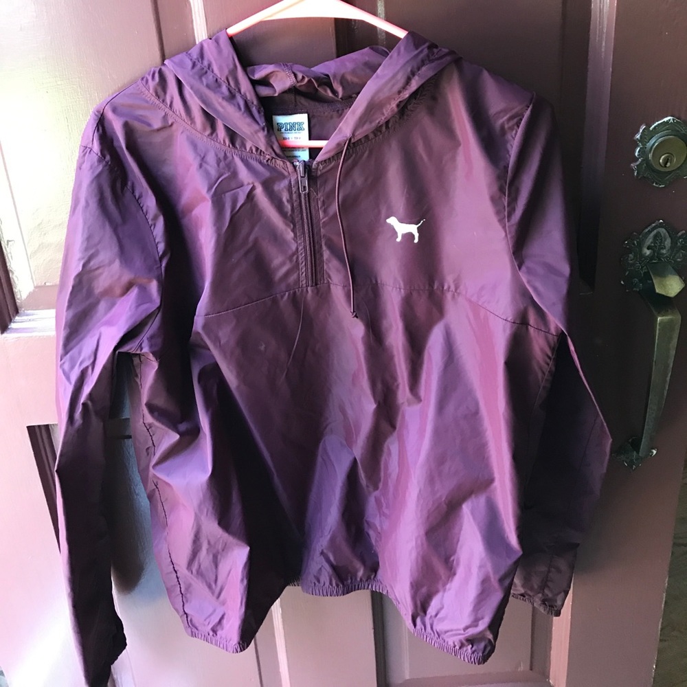 Maroon PINK anaork rain jacket