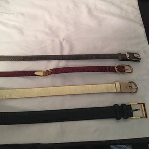 Belts $11 each! 4 genuine leather belts, check each pic