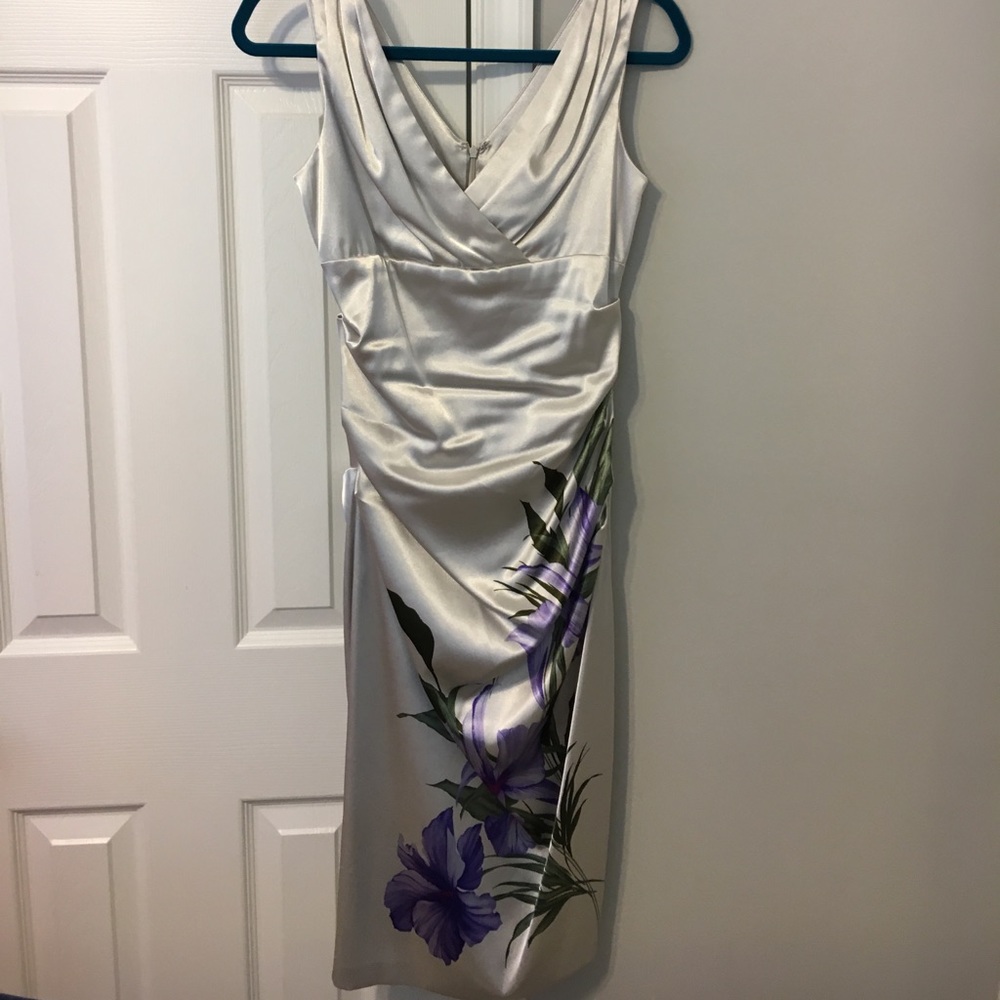 Beautiful evening dress with flower print