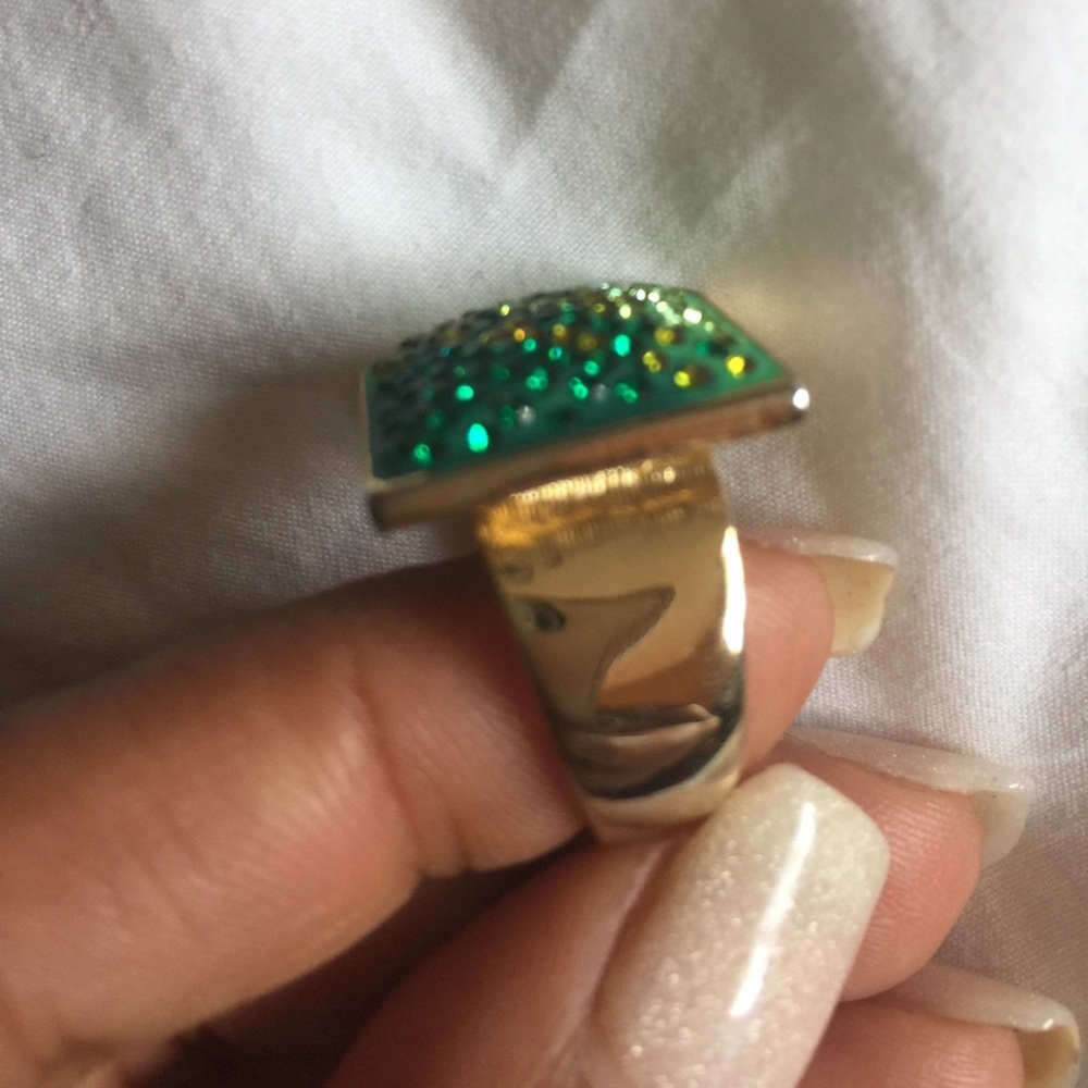 Swarovski Crystals Gold Ring