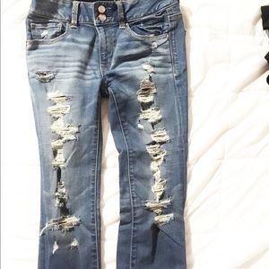 American eagle distressed skinny jeans