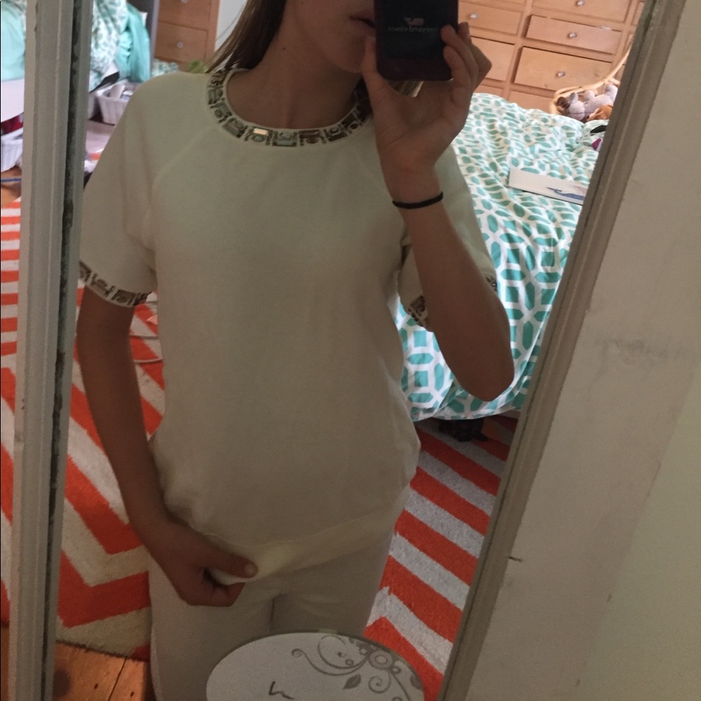 JCrew short sleeved sweater
