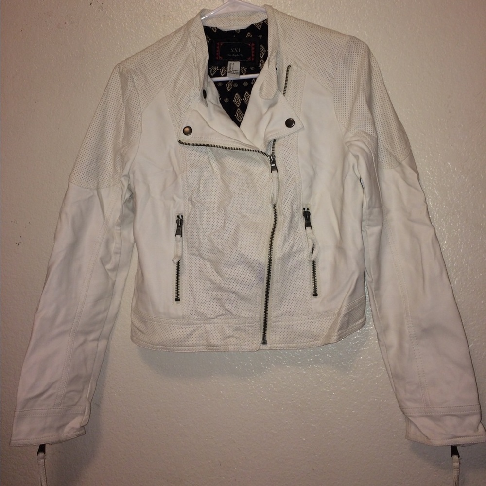 Worn once leather jacket