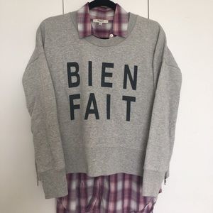 Madewell Bien Fait zip sweatshirt