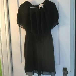 THREAD Black Chiffon Dress