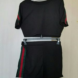 Gucci like top and short set