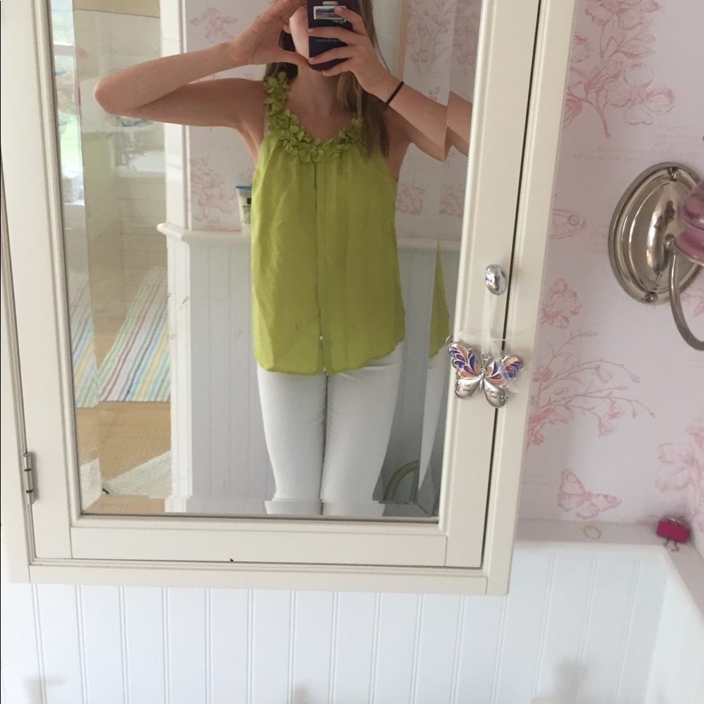 25% OFF  -Cute green tank top from JCrew