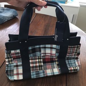 GH Bass Madras patchwork handbag