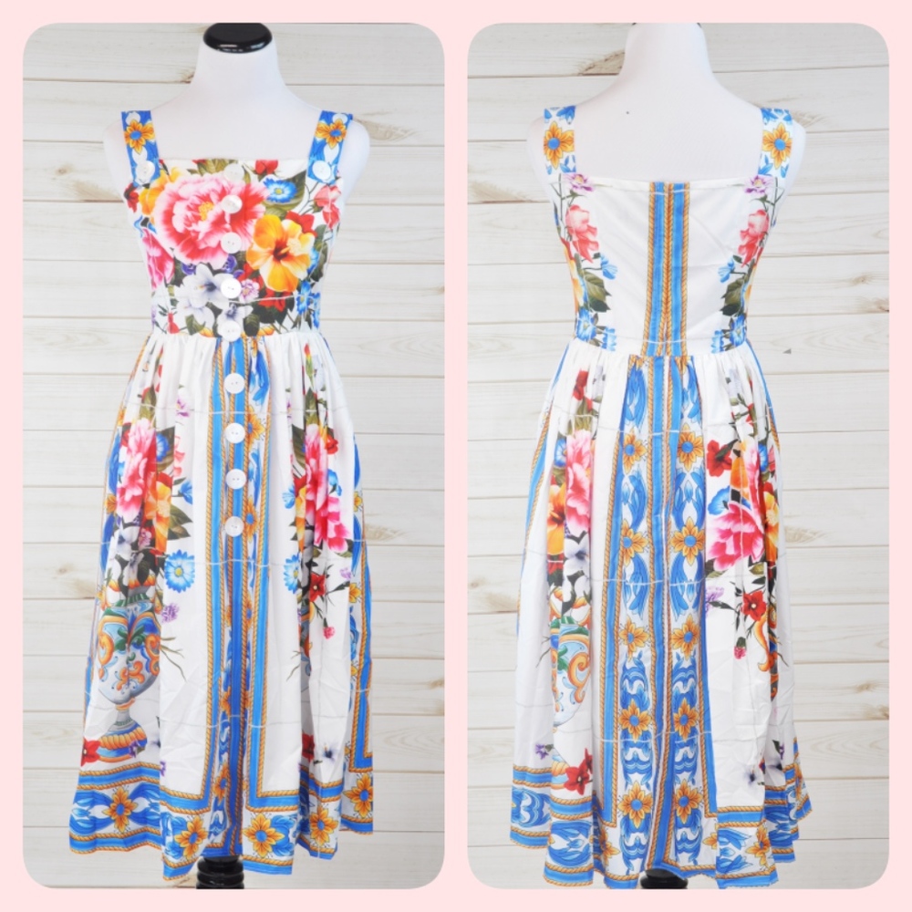 SOLD Vintage Style Tea Dress