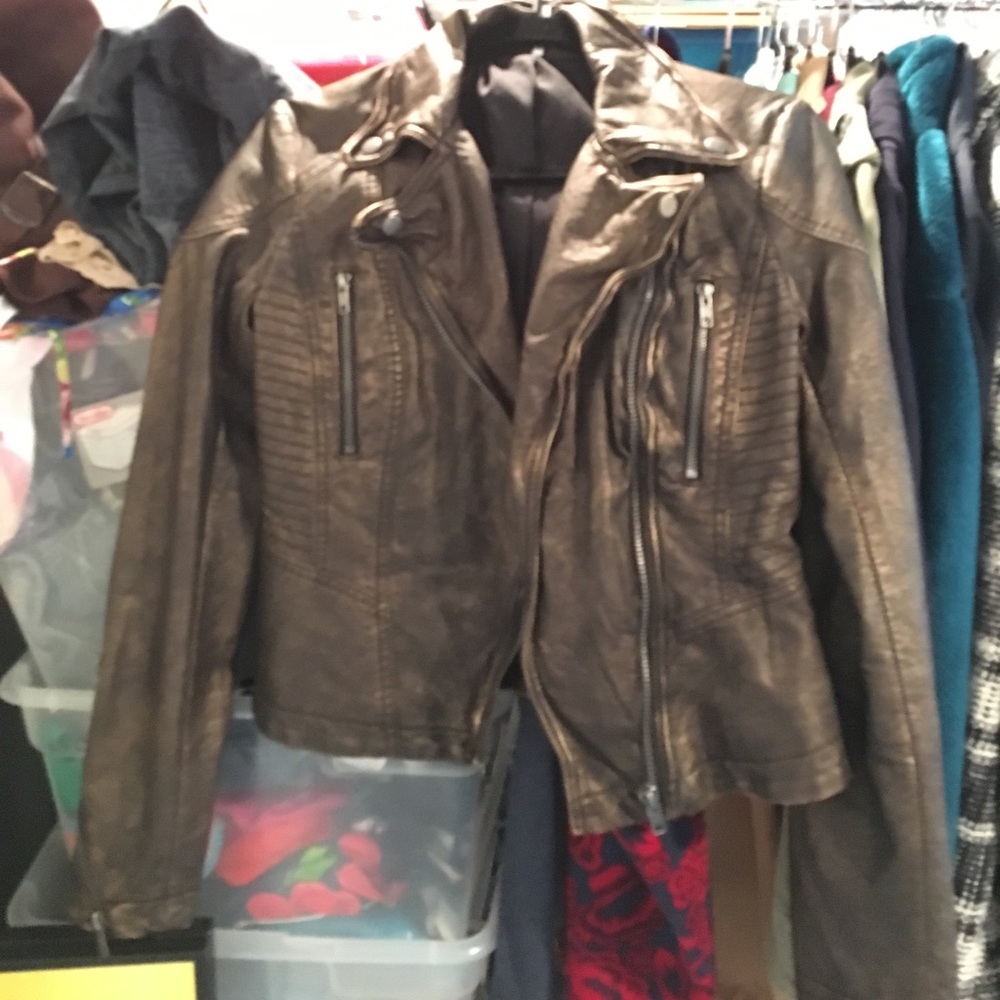 Free people leather jacket