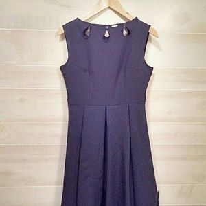 Black Sleeveless Cutout Party Dress