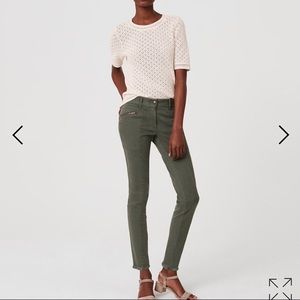 LOFT frayed skinny pants