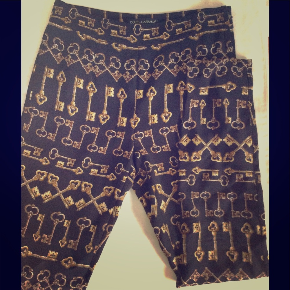 Dolce & Gabbana Key Print Trousers